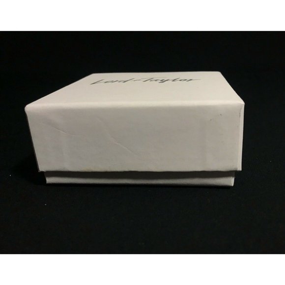 Lord & Taylor Empty Gift Box Cardboard White 3.5" x 3.5" x 1.5" - Picture 7 of 12